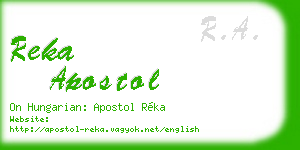 reka apostol business card